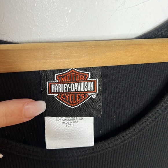 Harley Davidson Motorcycles Munster Indiana Calumet Biker Graphic Muscle Tee - Picture 8 of 10